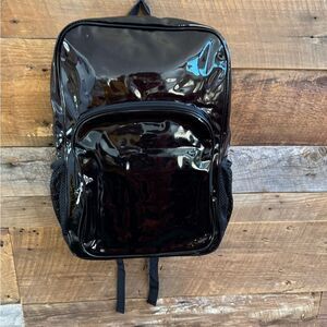 Smoky Clear Vinyl Backpack – Multi-Pocket – 17”x13”